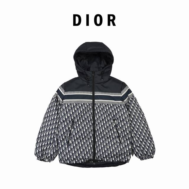Double-sided down jacket Dior 20Fw full-print Cd double-sided down jacket Origin