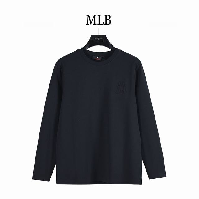 Mlb Yankees 25Fw Long-sleeved T-shirt with a large back logo and arch bridge emb