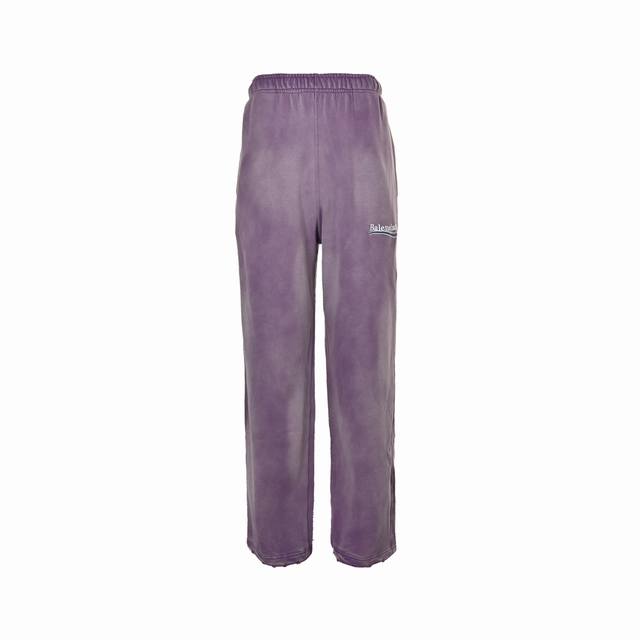 Balenciaga heavy-dye cola embroidered snowflake trousers. Popular heavy-dye, was