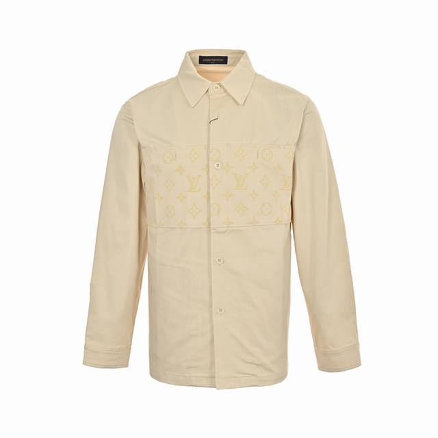 Louis Vuitton 24Fw Monogram Flocked Shirt Jacket Original Purchase, woven twill