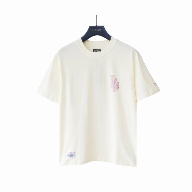 Real shot details + size chart Mlb co-branded palm tree sunset embossed short-sl