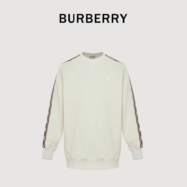 Burberry Bbr side diamond webbing crew neck sweatshirtThe fabric is made of 400g