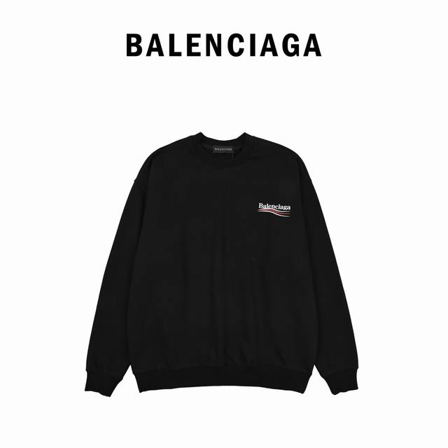 Balenciaga 24Ss classic coke crew neck sweatshirt 1:1 custom-made fabric, 460g l