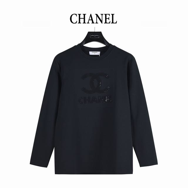 Chanel 25Fw Obscure Double C Logo with Large 3D Embroidered Letters Long-Sleeved