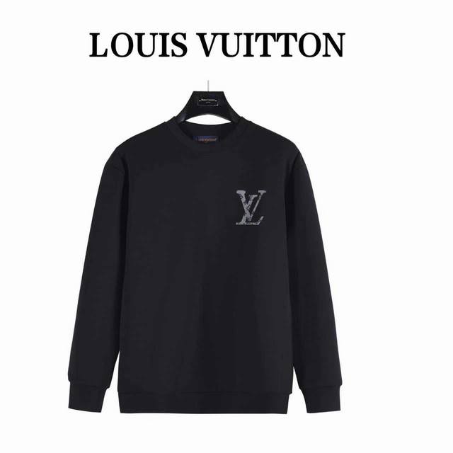 Louis Vuitton 25Ss Printed Logo Round Neck Space Cotton Sweatshirt Every detail