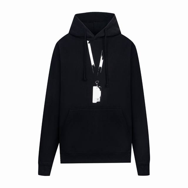 High-quality Maisonmargiela Margiela pass print hooded sweatshirt, unisex, made