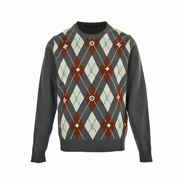 Louis Vuitton 25Fw Diamond Jacquard Wool SweaterAuthentic 1 0 Purchased and Deve
