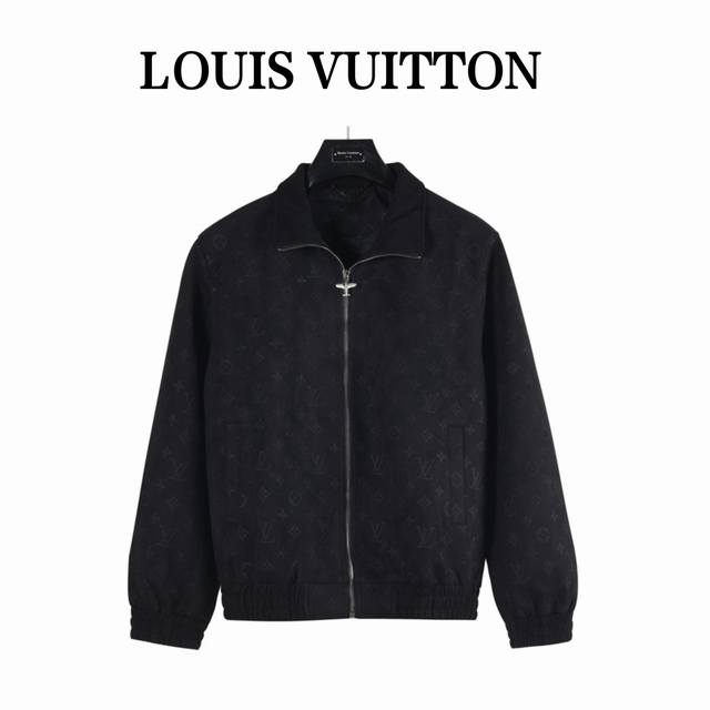 Louisvuitton airplane zip-up all-over print jacket, purchased by Yb, features a