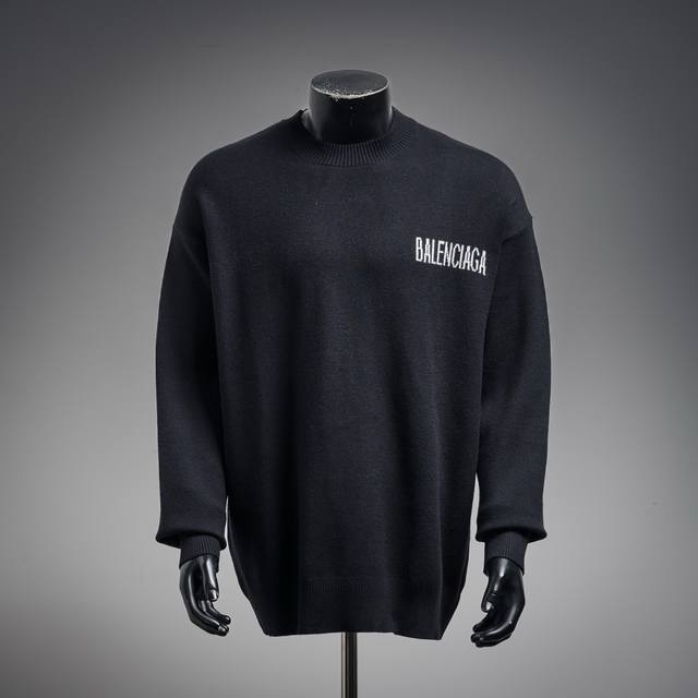 Balenciaga Blcg25Ss new jacquard knit sweater with coke lettering. . 500g full