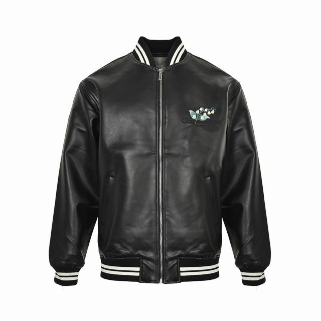Dior 25Fw Lily of the Valley Embroidered Leather JacketA new arrival for the sea
