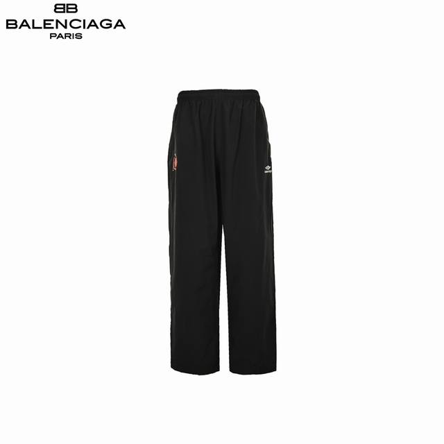 Balenciaga 25Fw Manchester United embroidered panel woven trousersA must-have fo