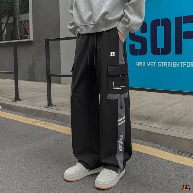 Kolon Sport exclusive real shot of the new autumn high-quality work pants, loose