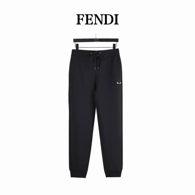Fendi 25Fw Little Monster Embroidered Eyes Trousers . Distinguished from popula