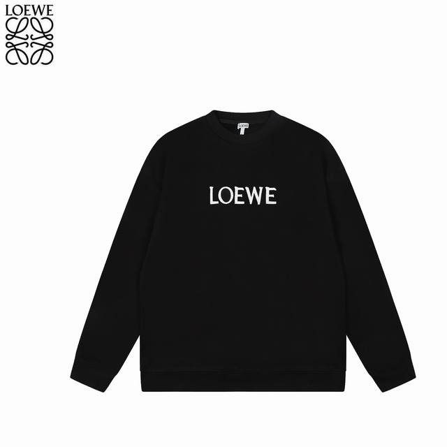 Loewe 25Fw center letter embroidered round neck sweatshirtLoewe 25Ss center lett
