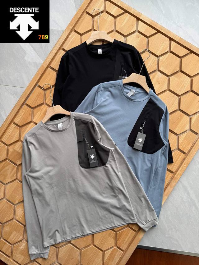 Descente's new 2025 Running series men's autumn sports long-sleeved T-shirt. Per