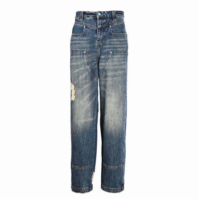 Louis Vuitton Lv turquoise denim trousersCustom-made with a dense cotton woven f