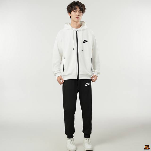 Nike exclusive real shot of the new autumn high-quality reflective strip hooded