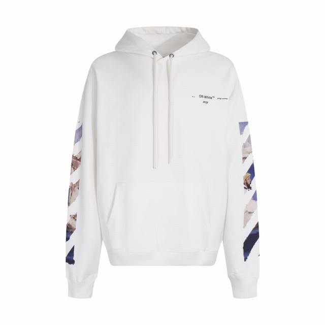 High-quality Off-White CO Virgil Abloh 19Ss Monet oil painting arrow print hood