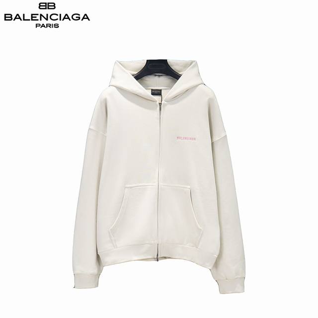 Balenciaga 25Fw Miami Limited Edition Zipper Jacket features a custom-dyed terry