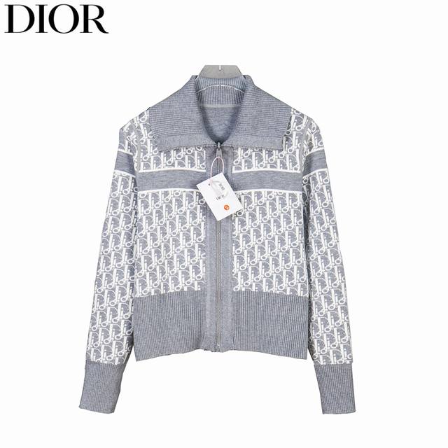 Dior 25Fw Oblique Jacquard Knit Cashmere Reversible JacketMade from premium cash