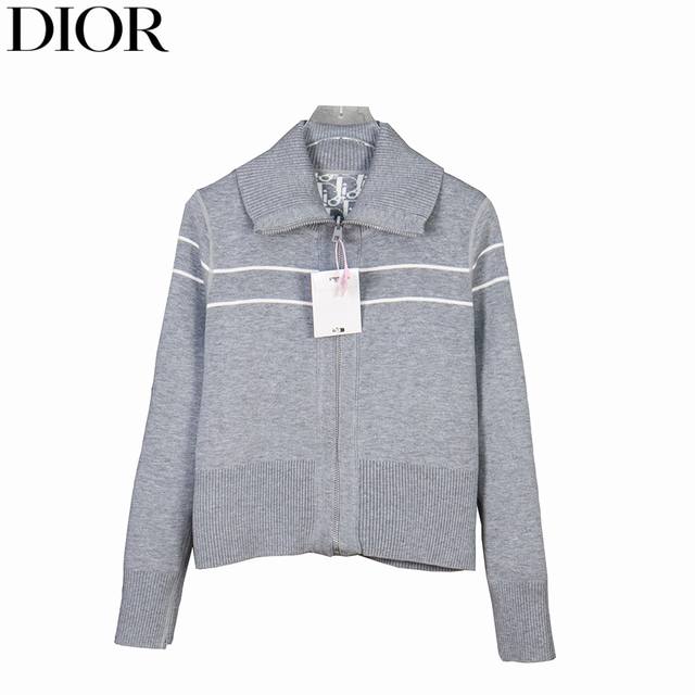 Dior 25Fw Oblique Jacquard Knit Cashmere Reversible JacketMade from premium cash