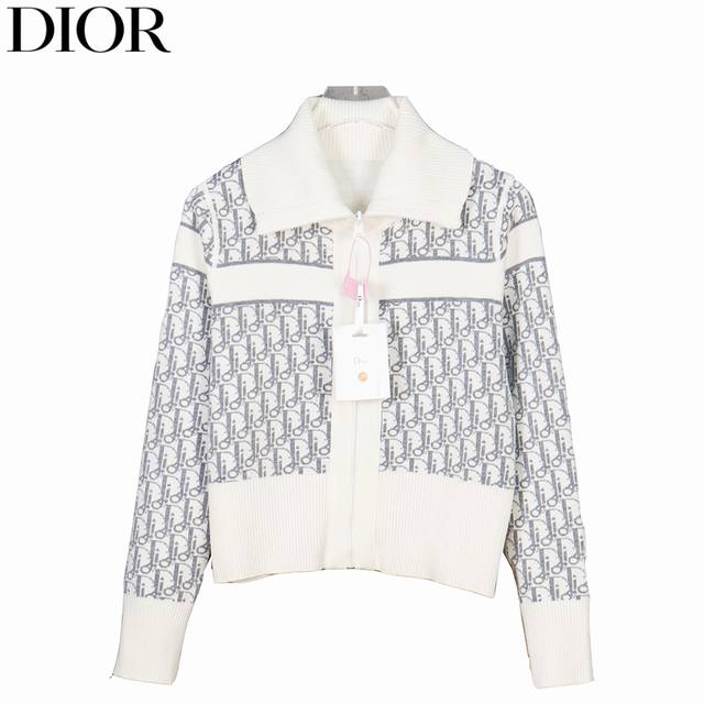 Dior 25Fw Oblique Jacquard Knit Cashmere Reversible JacketMade from premium cash