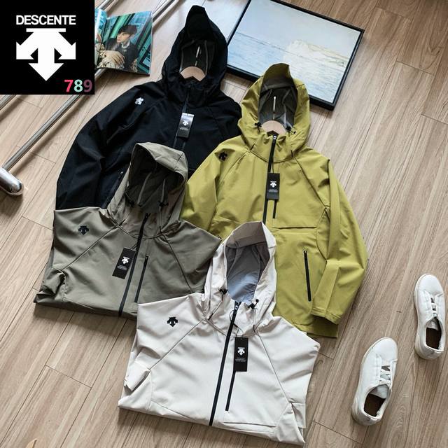 Descente 24Ss new outdoor windproof, waterproof, breathable, lightweight hardshe