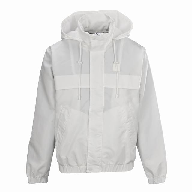 Louisvuitton Lv single-sided spliced solid color hooded jacket The original vers