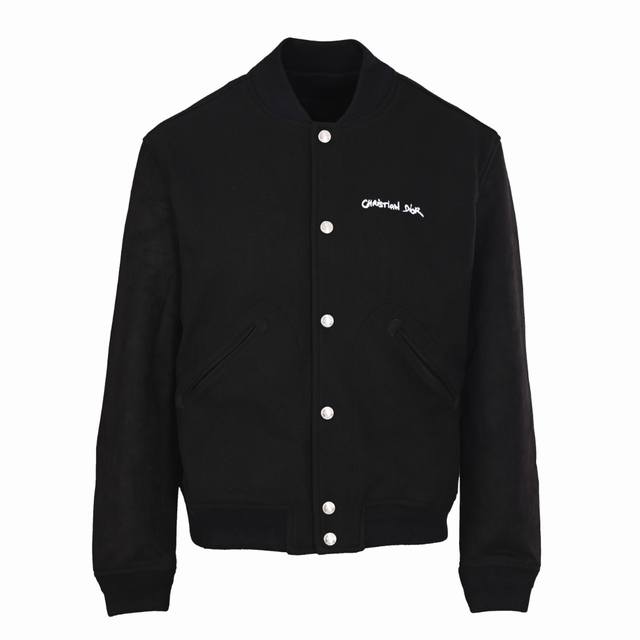 Dior Cd velvet embroidered jacket baseball jacket Custom velvet fabric and luxur
