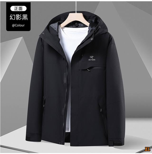 Arc'Teryx exclusive real shot of the new autumn high-quality hooded jacket, sty