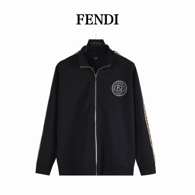 Fendi 25Fw Armband Ff Logo Zipper Jacket . This unisex jacket features a unique,