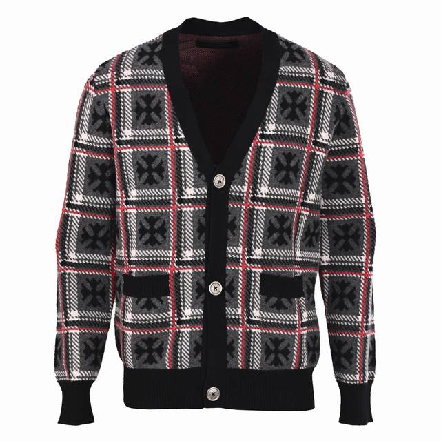 Chrome Heaerts Ch Cross Jacquard Cashmere Knit Cardigan . Purchased from the or