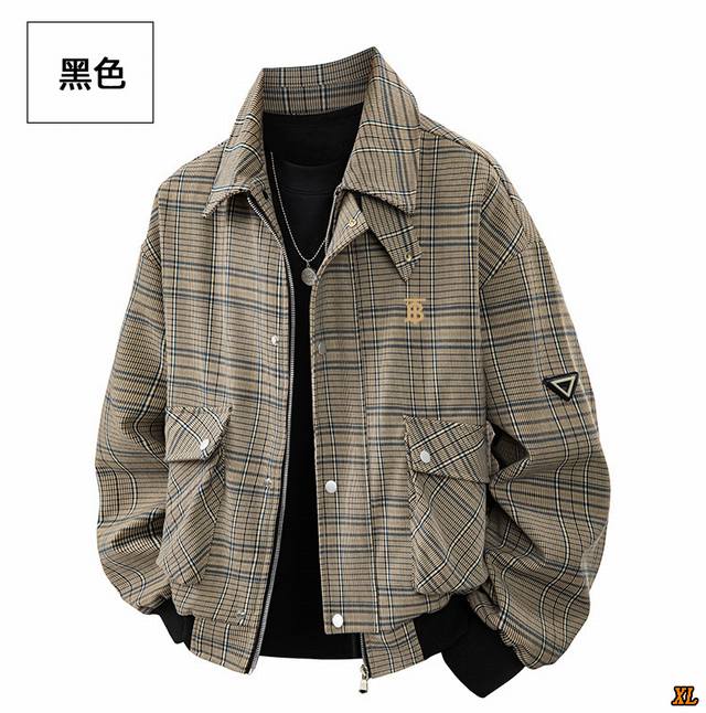 Burberry exclusive real shot of the new M-8Xl autumn high-quality large-size jac