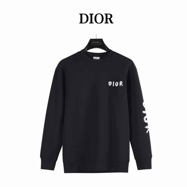 Dior 25Ss Logo Embroidered Crewneck Sweatshirt Dior Dior# 2025 Autumn/Winter New