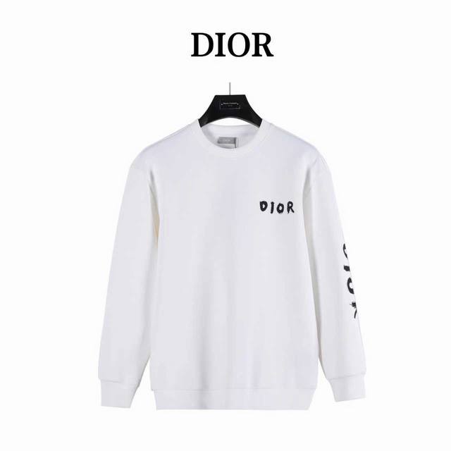 Dior 25Ss Logo Embroidered Crewneck Sweatshirt Dior# 2025 Autumn/Winter New Hach