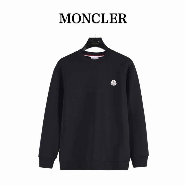 Moncler 25Ss Classic Bell Logo Round Neck Space Cotton Sweatshirt. This new Monc