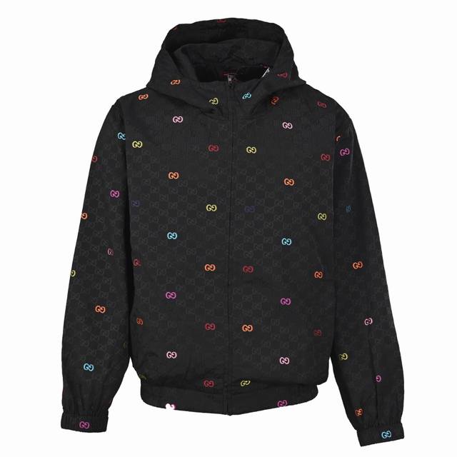 Gucci Gucci Colorful Jacquard Gg Canvas Paneled Jacket . Original purchase: 203