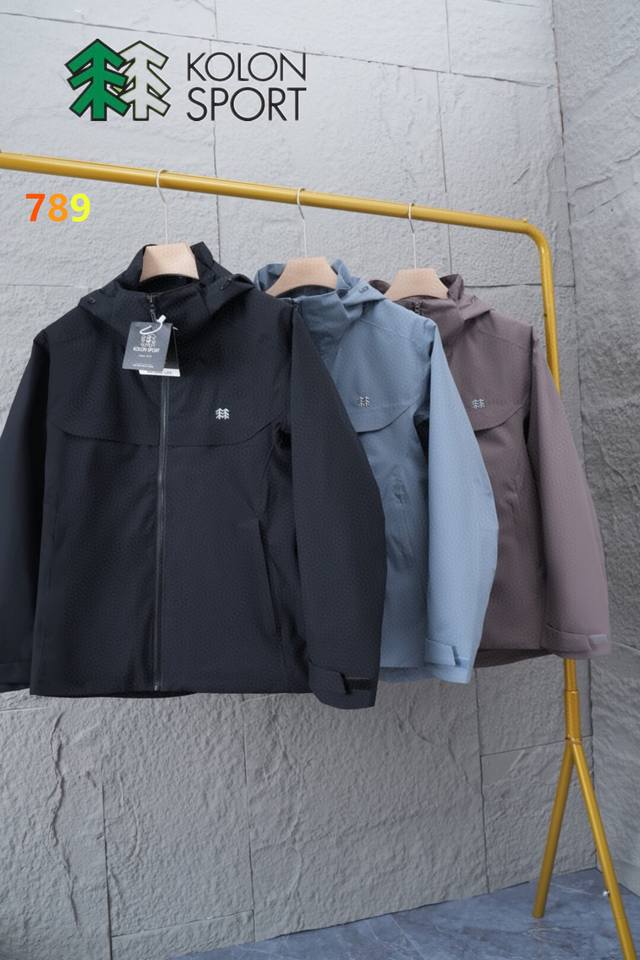 Kolon Sport Autumn Casual Outdoor Jacket 25Ss New Arrival, Windproof, Waterproof