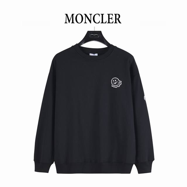 Moncler 25Fw Little Monsters crewneck sweatshirt with embroidered lettering and