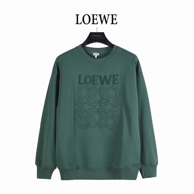Loewe 25Fw Contrast Color Letter Knit Logo Patch Embroidered SweatshirtThis unis