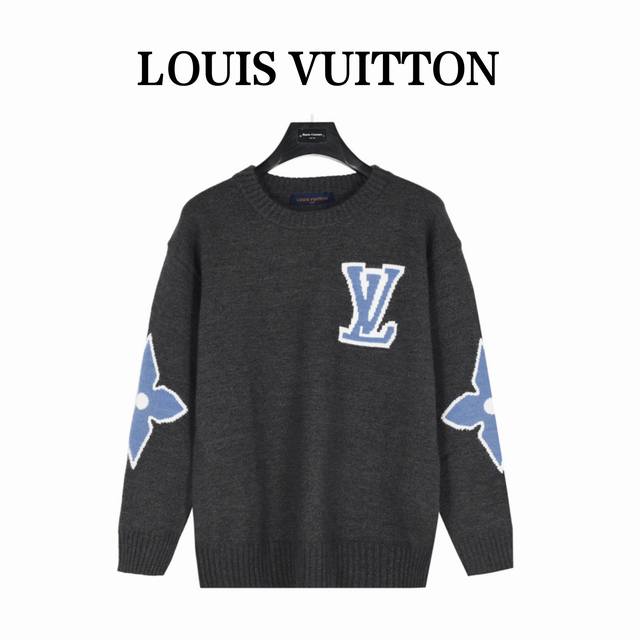 Louis Vuitton 24Fw Ski Collection Monogram Logo Intarsia Pullover SweaterA hot i