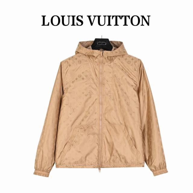 Louisvuitton 24Ss new double-sided jacquard hooded zip-up jacket. Exclusively cu