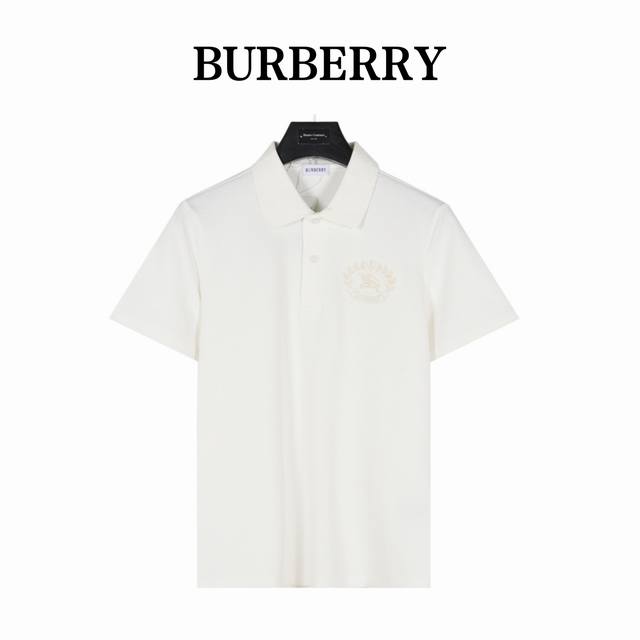 Burberry 25Ss new embroidered wheat and horse short-sleeved polo shirt. Original