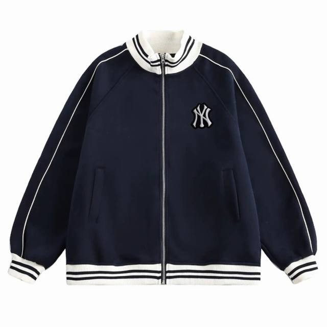 Mlb Yankees color-blocked, two-stripe American baseball jersey with a retro, dro