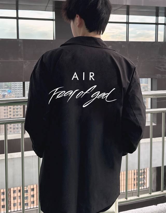Nike x Fear Of God Fog collaboration Nike Spring/Autumn Fogess stand-collar coac
