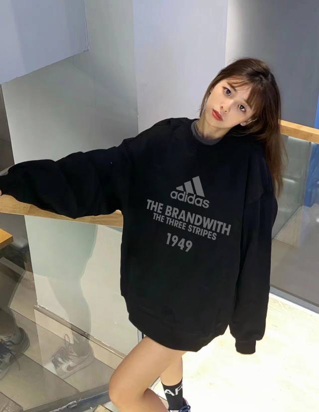 Adidas Blangis limited edition spring and autumn round neck sweatshirt original
