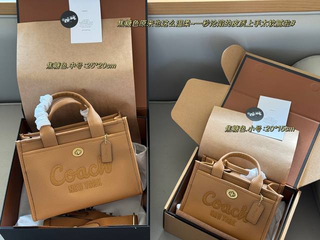 comes with box Size: 20*15Cm small 25*20Cm medium Coach C Cargo Tote Tote bag i
