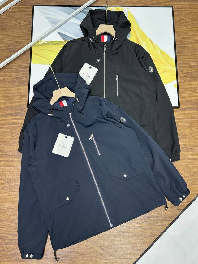 Exclusively from Moncler, this stylish hooded jacket is the latest spring and f