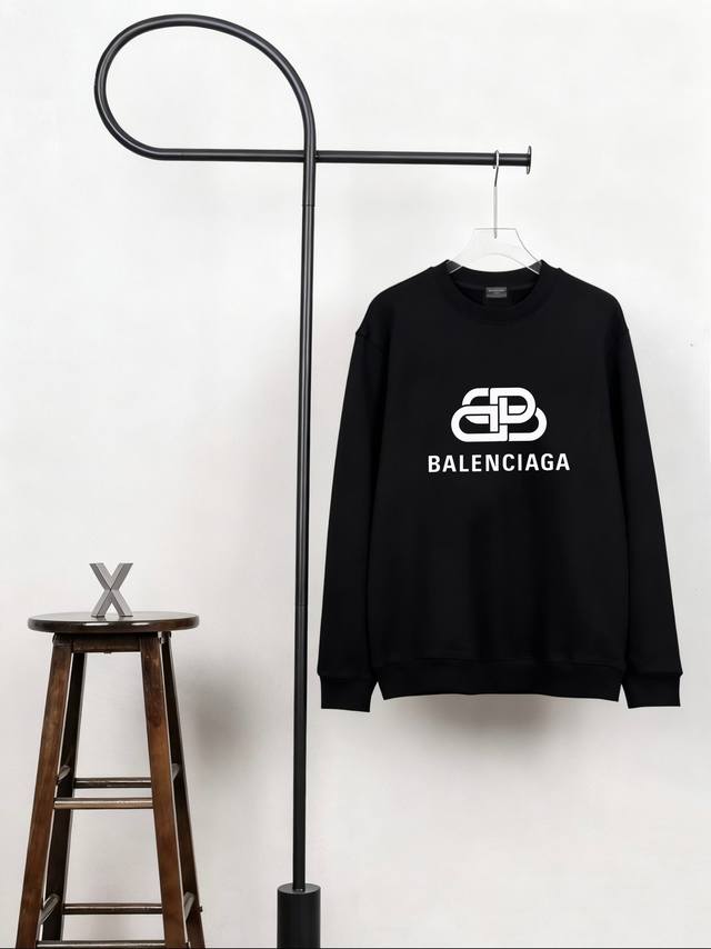 New arrival: Balenciaga's classic lock-button crewneck sweatshirt. This is an a