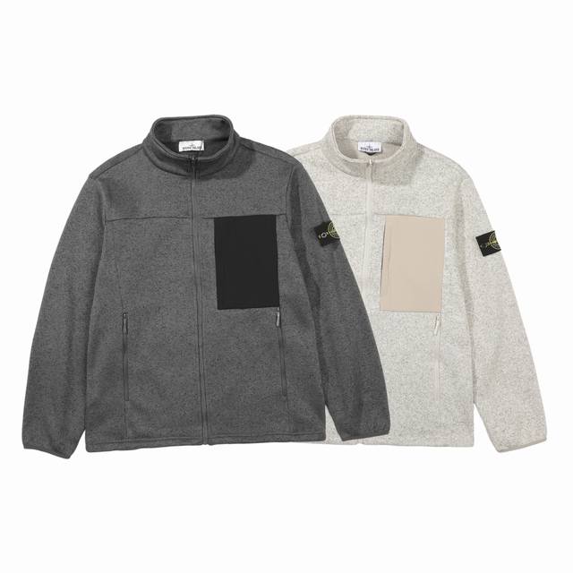 New arrival: Stone Island's new 25Ss spring/autumn style stand-up collar long-s